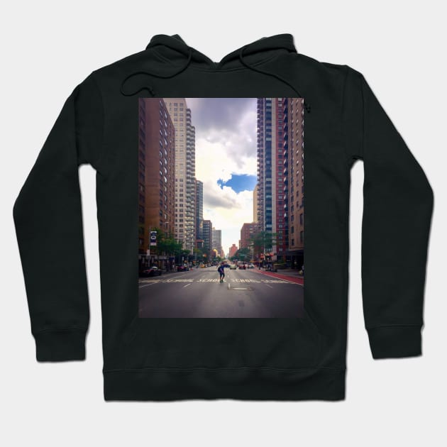 Murray Hill Street Pedestrian Traffic Buildings Manhattan New York City Hoodie by eleonoraingrid